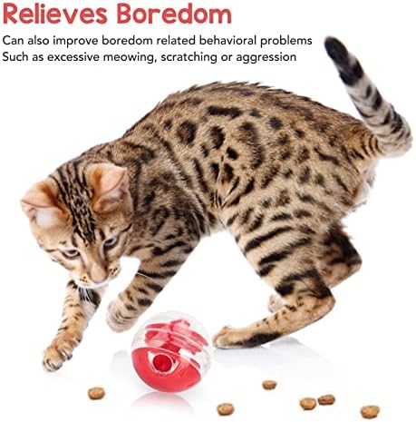 Cat Treat Dispenser Toys, Interactive Slow Feeder, Leakage Mouth Pet Slow Feeder, Cat Kitten Training, Puzzle Ball, Pet Birthday Gift