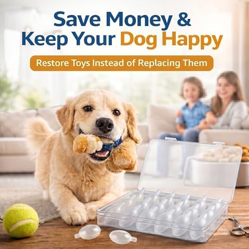 Premium Dog Squeaker Replacement 15 Pack – Squeakers for Dog Toys, 40mm Sizes, DIY Pet Toy Repair Insert, Replacement Squeaky Noise Maker
