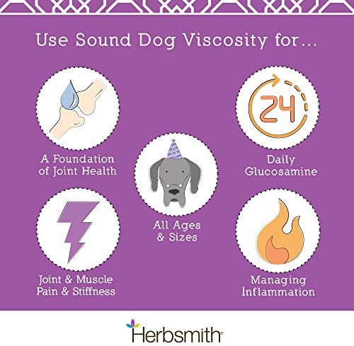 Herbsmith Sound Dog Viscosity Advanced Joint Support For Dogs, 60 Count Small