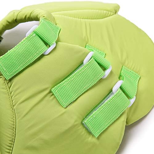 Dog Cone E-Collar Flower Soft Elizabethan Waterproof Grooming Recovery Protective Adjustable Collar for Puppy Small Medium Dogs (L Neck: 13-15in, Green)