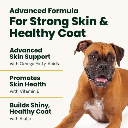 VetriScience Extra Strength Healthy Skin & Coat for Dogs, Duck, 40 Count