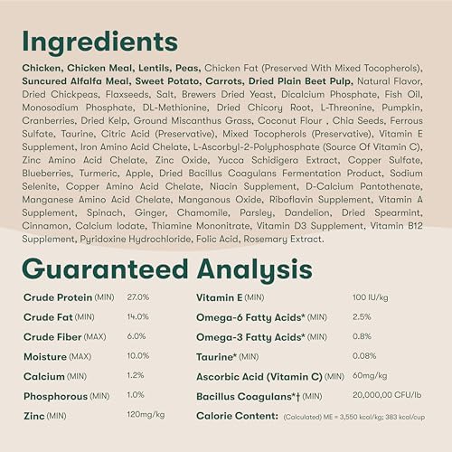 Jinx Premium Grain-Free Dry Dog Food, for All Lifestages - Real Chicken, Sweet Potato & Carrot Kibble with Superfoods for Immune Support & Probiotics for Digestive Support - No Fillers - 4lb
