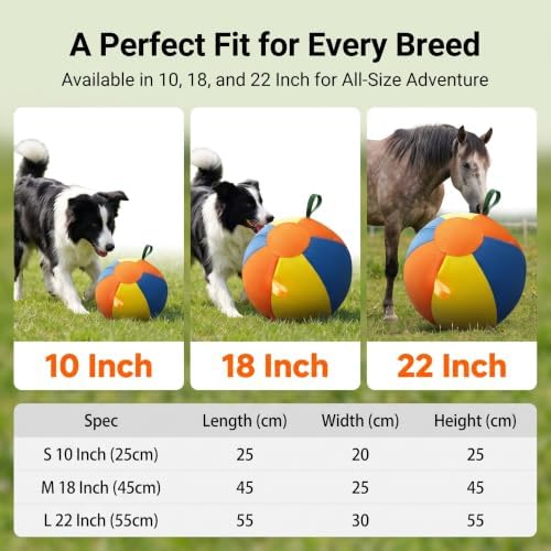 Herding Ball For Dogs Large Inflatable Outdoor Play Toy (45*25*45cm)