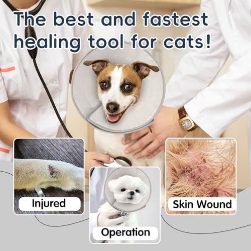 Soft Small Dog Cone Collar Alternative, Comfortable Elizabethan Dog Neck Pillow Cone for Small Dogs (Yorkshire Chihuahua), Protective Adjustable Head Recovery Cone After Surgery Anti Licking for Pup