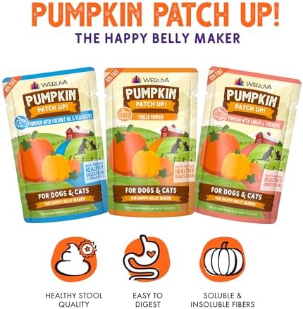 Weruva Pumpkin Patch Up! Pumpkin Pumpkin, What's Your Function Variety Pack for Dogs & Cats, 1.05oz Pouch (Pack of 12)