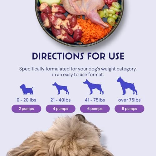 Premium Salmon Oil for Dogs – Pure Norwegian Salmon Oil High in Omega 3 EPA & DHA -Powerful Fish Oil for Dogs Skin & Coat, Hip & Joints, Allergies & Itchy Skin – Omega 3 Fish Oil for Dogs-8oz Liquid