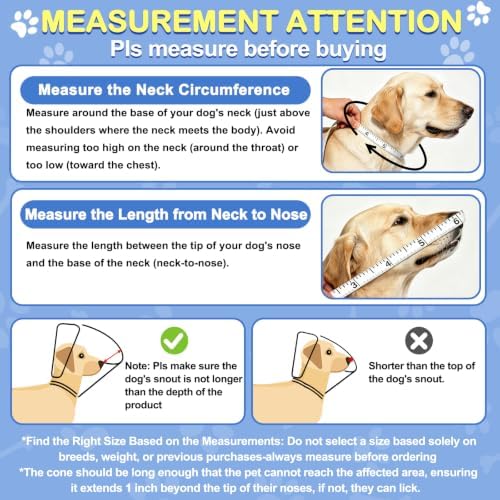 Dog Cone to Stop Licking, Soft Dog Cone Collar Alternative After Surgery
