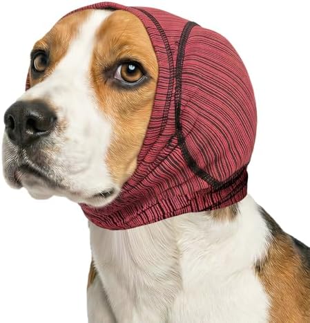 IECOii Dog Ear Muffs Noise Protection,No Shake Ear Wrap Dog Hematoma Care,S