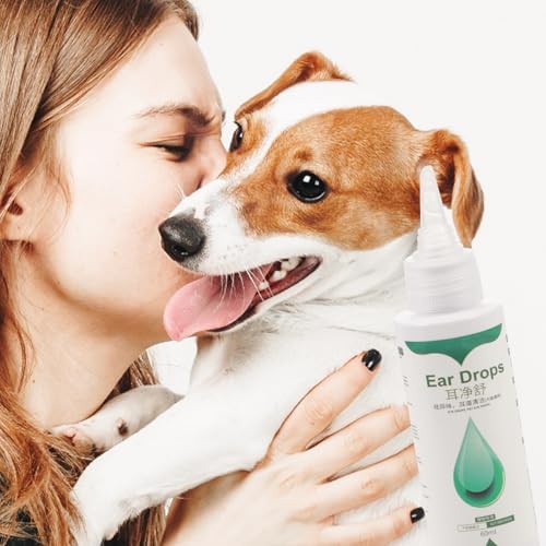 VICASKY Dog Ear Drops Ear Wash Treatment for Earwax 2 Bottles