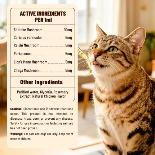 Turkey Tail Drops, 6-Mushroom Complex for Dogs & Cats, 2 fl oz