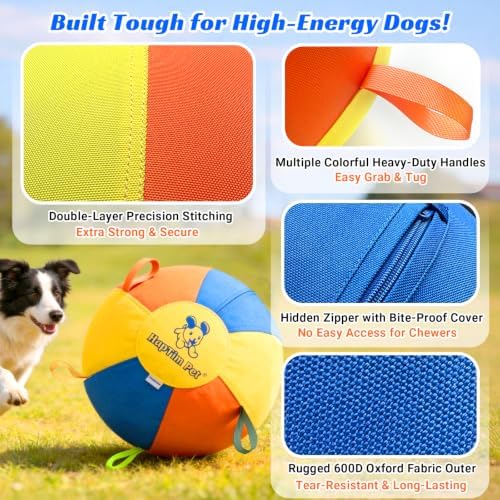 Hap Tim Upgraded Heavy Duty 22" Herding Ball for Dogs Thickened Bladder