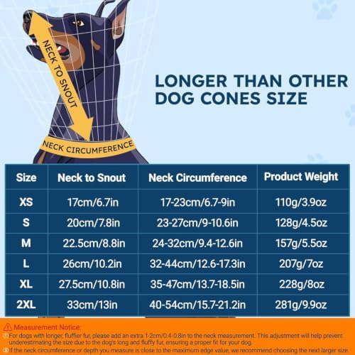 Soft Dog Cone Collar for Large Dogs After Surgery Adjustable