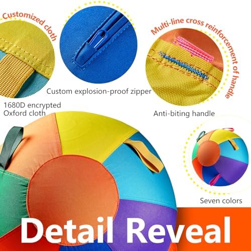 Herding Ball for Dogs, 22" XL Outdoor Exercise Toy for Medium Large Breeds