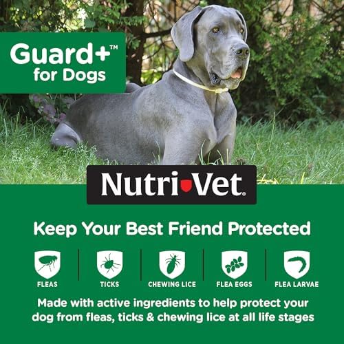 Nutri-Vet Guard+ Spot On for Dogs 89-132 lbs, Flea Treatment, 3 Doses