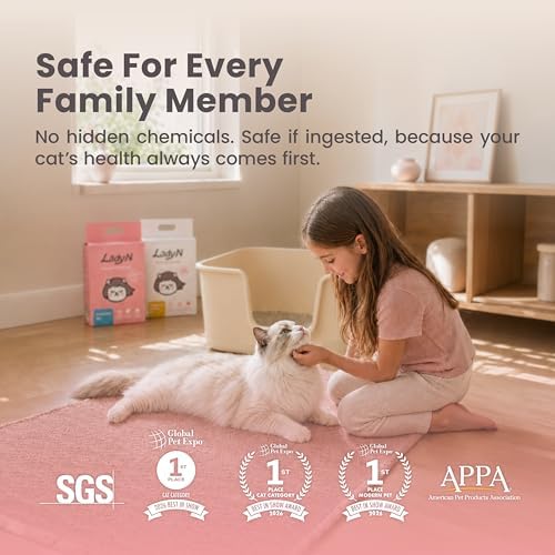 Lady N Tofu Cat Litter, Low Dust Compatible with Auto-Box Unscented 18lb