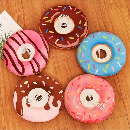 Pet Collars Pet Dog and cat Collar Adjustable e-Collar Wound Healing Soft Tube Smart Tube pet Protection(Coffee,X-Small)