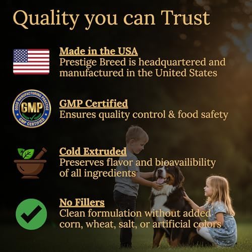 Bernese Mountain Dog Multivitamins, 90 Count, Made in the USA with Real Bacon.