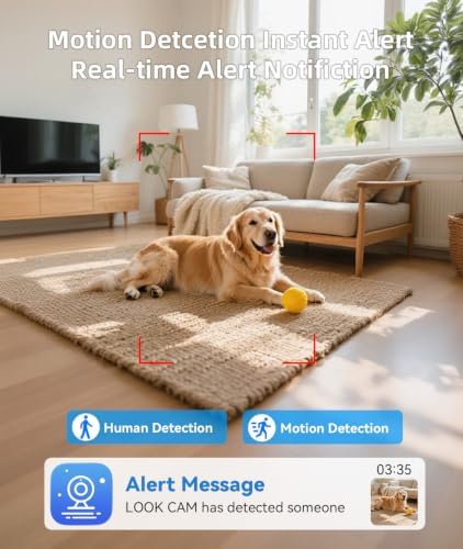 4K Wireless WiFi Indoor Security Camera with Bluetooth Speaker