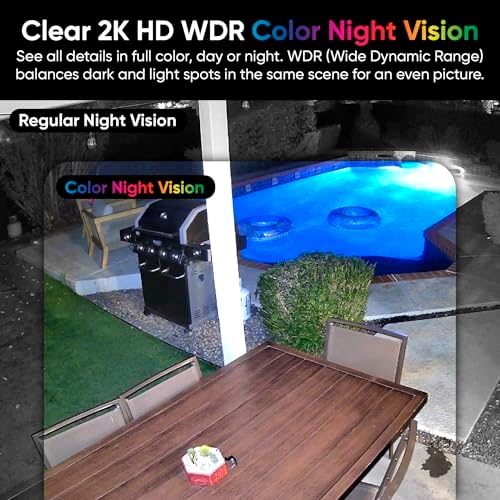 WYZE Duo Cam Pan 2 Pack, Indoor/Outdoor IP65 2K 360° Pan/Tilt Smart Home Security Camera with Color Night Vision, Compatible with Alexa & Google Assistant, White