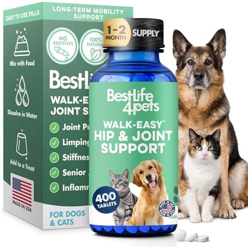BestLife4Pets Walk-Easy Dog Hip & Joint Supplement - 2 Pack