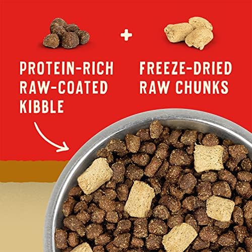Stella & Chewy's Wild Red Dry Dog Food Raw Blend High Protein Wholesome Grains Prairie Recipe, 3.5 lb. Bag (Pack of 2)