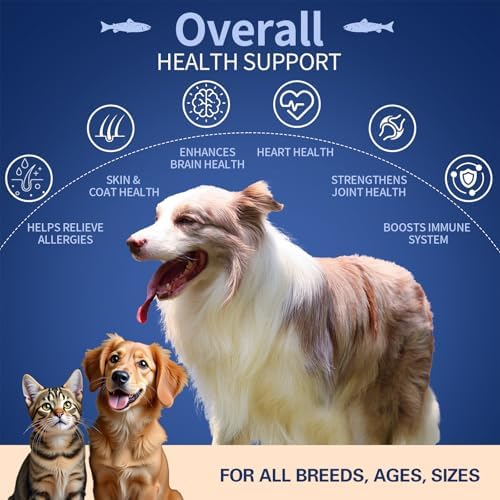 DANFISK Salmon Oil Formula with Omega 3, Fish Oil for Dogs Supplement, Skin & Coat Dog Oil, Itchy Relief, Immune Support for Joints & Heart, Food Topper, 16 oz.