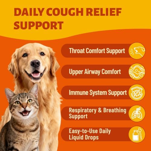 Kennel Cough Relief for Dogs & Cats - 2oz Herbal Drops