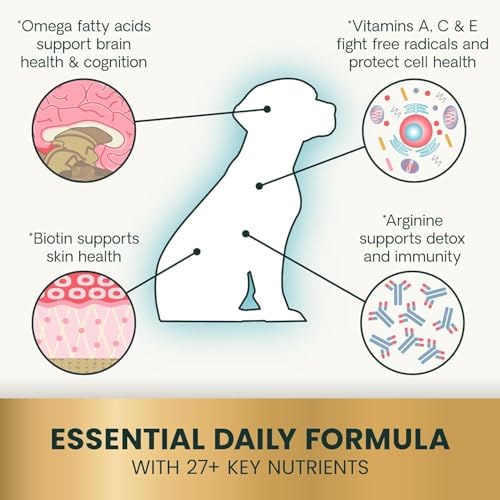VetriScience 27+ Active Health Chewable Tablets for Dogs, Duck, 90 Count