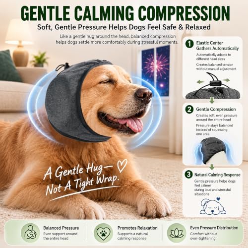 Noise Cancelling Dog Ear Muffs: Calms 99.5% of Dogs During Thunderstorms