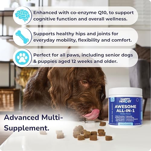 Awesome All-in-1 Multivitamin Dog Chews, Supports Dog Health