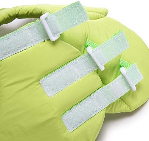 Dog Cone E-Collar Flower Soft Elizabethan Waterproof Grooming Recovery Protective Adjustable Collar for Puppy Small Medium Dogs (L Neck: 13-15in, Green)