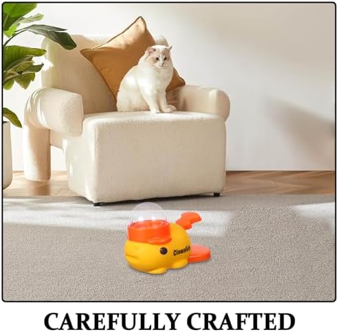 LIFKOME Interactive Clownfish Shaped Pet Treat Dispenser with Press and Rotate Function, Abs Material Dog Enrichment Feeder for Home Use and Outdoor Activities, Multifunctional Slow Feeder