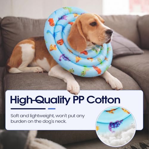 IDOMIK Soft Dog Cone After Surgery, Waterproof Dog Recovery Collar
