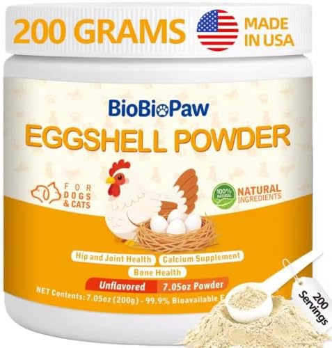 Eggshell Powder for Dogs & Cats Crushed Calcium Supplement