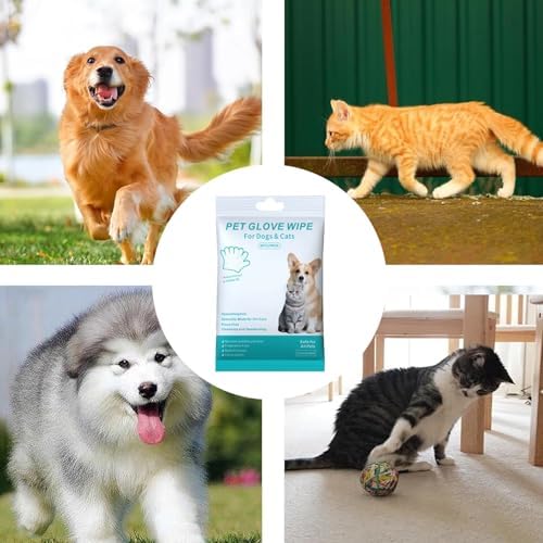 Cat Cleaning Gloves Grooming Cleaning Bathing Cleanup Paw Ear Eye Face