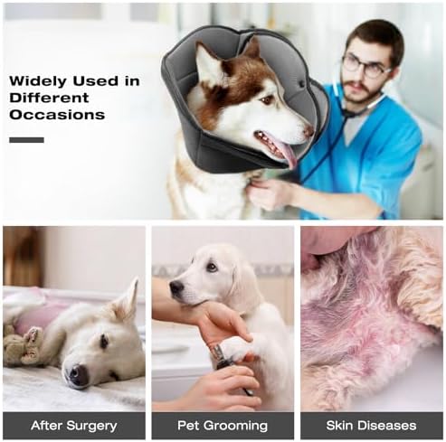 Foldable Pet Cone Collar to Stop Licking After Surgery Adjustable
