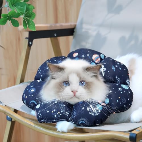 ComSaf Soft Cat Cone Collar Size M, Post-Surgery Recovery Collar for Cats