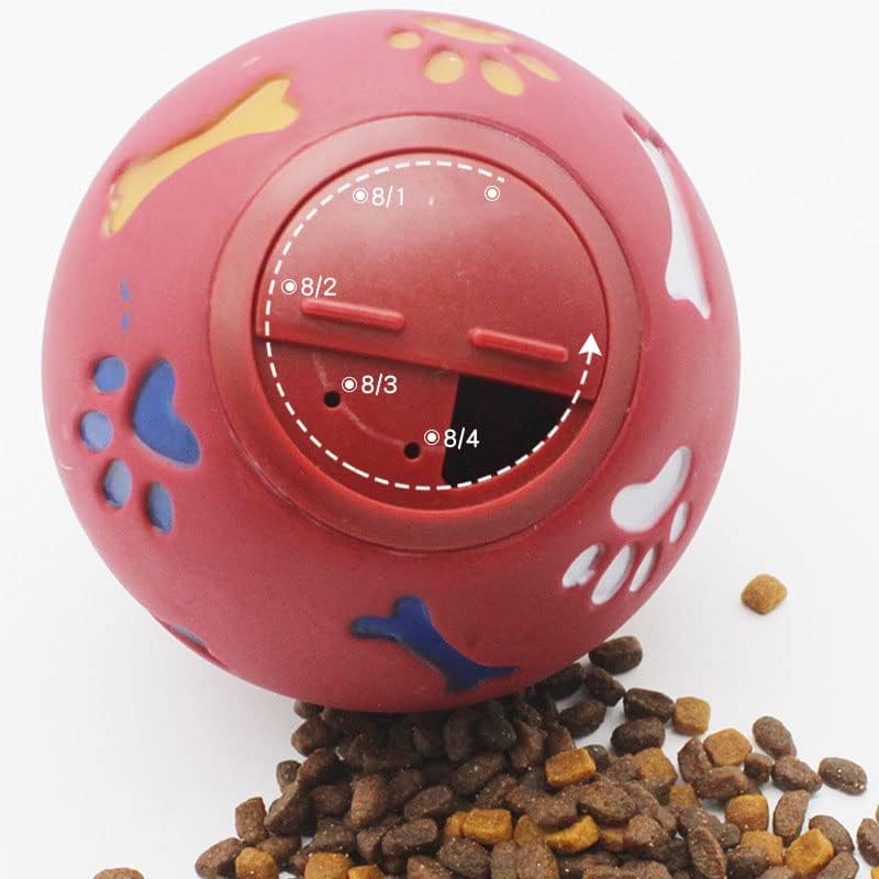 Dog Treat Dispenser Ball, Adjustable Opening Slow Feeder Puzzle Toy