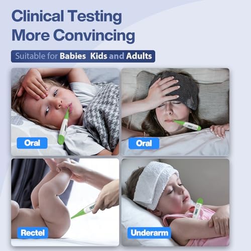 Bundle of Digital Thermometer for Adults, Digital Oral Thermometer