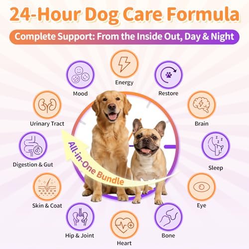 Dog Vitamins and Supplements - Day & Night 2 Pack, Beef, 150 Scoops