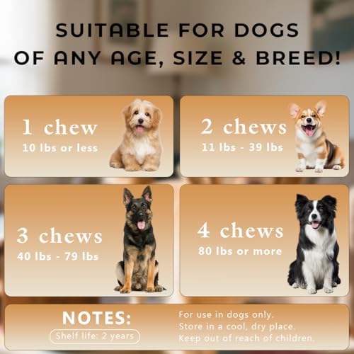 25-in-1 Dog Multivitamin Chewable with Probiotics，Dog Vitamins
