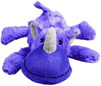 KONG - Cozie Rosie Rhino - Indoor Cuddle Squeaky Plush Dog Toy - for Small Dogs