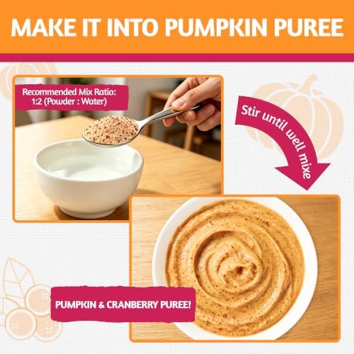 Just Try Pumpkin & Cranberry Powder for Dogs Digestive Support 6.35 oz