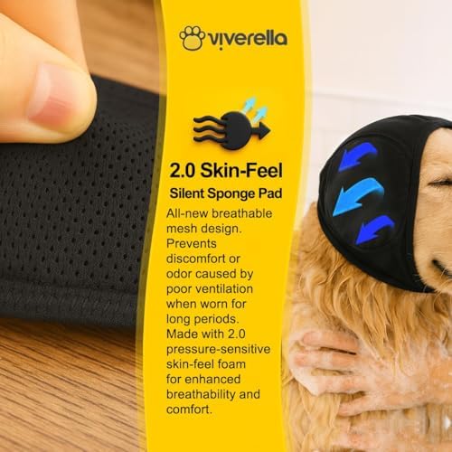 Dog Ear Wrap Hoodie, Large Head Circumference 18-24 in, Soft Cotton Dog Ear Cover for Grooming, Bathing, Wind and Everyday Wear, Dark Grey，