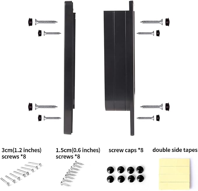 Cat Doors(Outer Size 11.6" x 10"), 4-Way Locking Cat Door for Interior Exterior Doors, Weatherproof pet Door with Magnet for Cat or Dog < 23.6 inches in Girth(Black XL) | Easy Install, Silent Manual Pet Flap for Wall/Wooden/Upvc Door