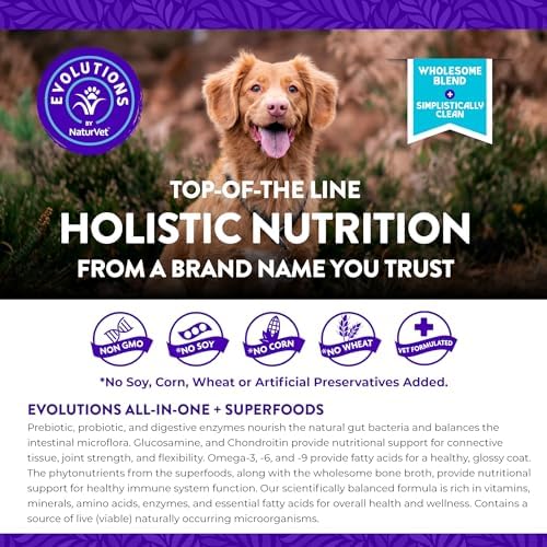 Evolutions by NaturVet All-in-One + Superfoods 180ct Soft Chews for Dogs