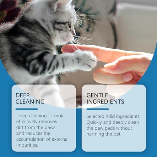 Dog Paw Cleaner Foam for Dogs & Cats, Moisturizing Paw Care
