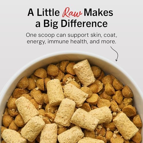 Stella & Chewy's Freeze Dried Raw Meal Mixers – Crafted for Puppies – Grain Free, Protein Rich Perfectly Puppy Beef & Salmon Recipe – 18 oz Bag