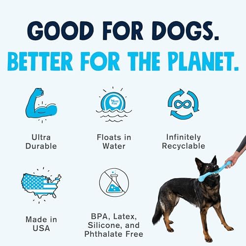 WEST PAW Zogoflex Echo Zwig Squeezy Dog Fetching Stick – Bouncy, Hollow, Squishy Interactive Toy for Puppies, Large Dogs – Floatable Stick, Lightweight Chewy Toy for Catch – 13.75” Dandelion Yellow