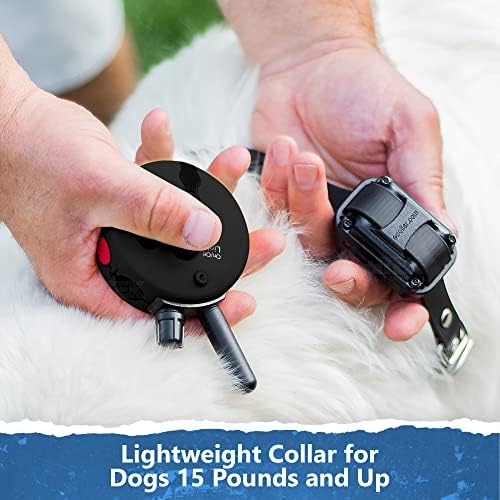 Educator K9-800 K9 Handler E Collar for Dog Training with Remote - 1 Mile Range, Waterproof, 100 Stimulation Levels, Tone or Vibration Mode, Night Light for Small, Medium & Large Dogs (33 Inc)